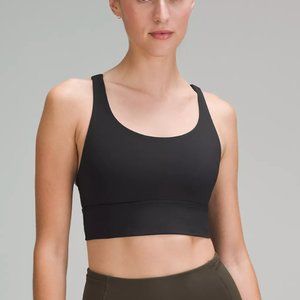 lululemon Energy Longline Bra *Medium Support B–D Cups - Black Size 12